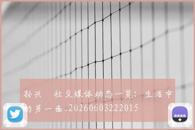 孙兴慜社交媒体动态一览：生活中的另一面_20260603222015